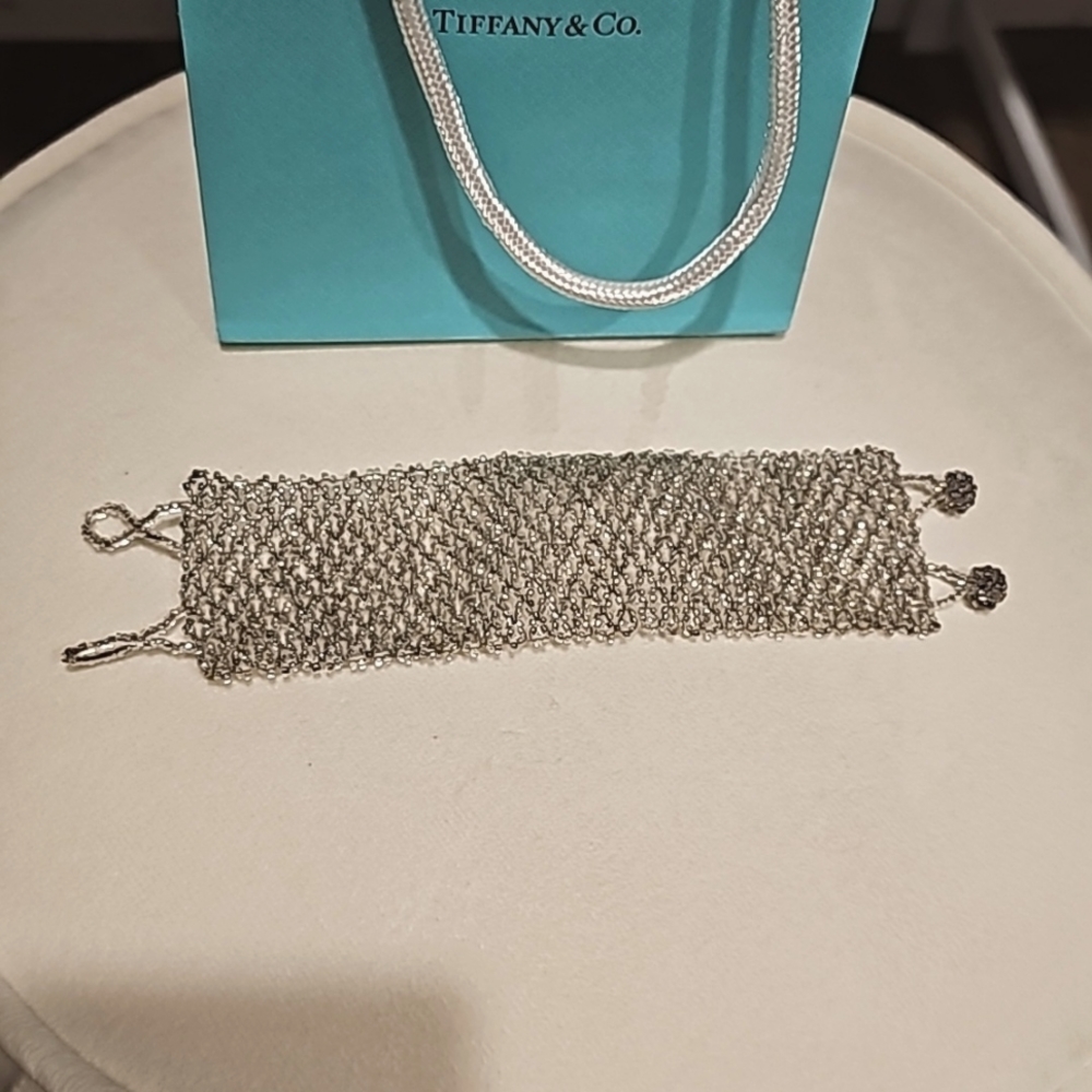 Gray Hand Beaded Bracelet